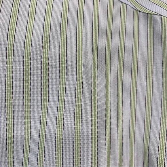 Brooks Brothers Shirt Lot Men 16 Non Iron Blue Stripe Check All Cotton Classic - Picture 5 of 11